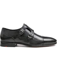 Lloyd Doppelmonk-Schuhe Mailand aus Glattleder Schwarz