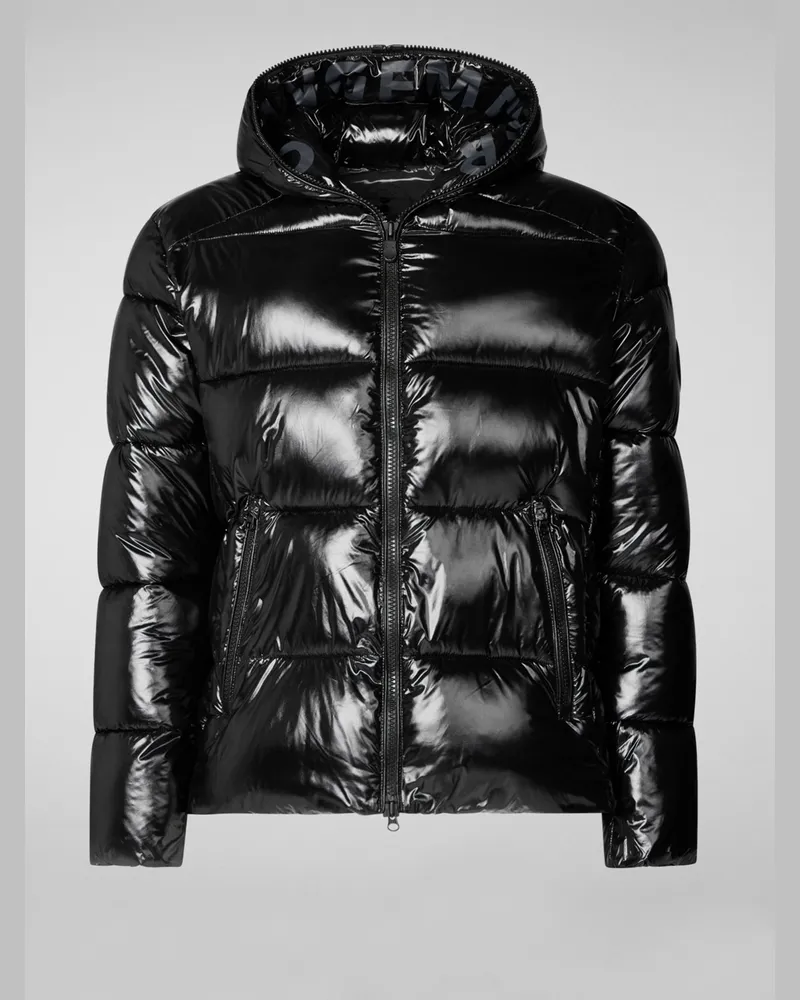 Save The Duck Puffer-Steppjacke in Glanz-Optik mit Plumtech®-Ausstattung in Schwarz