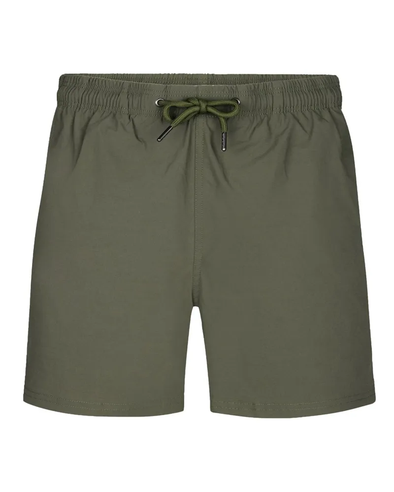 Profuomo Leichte Badehose mit Stretchanteil und Dehnbund in Grün