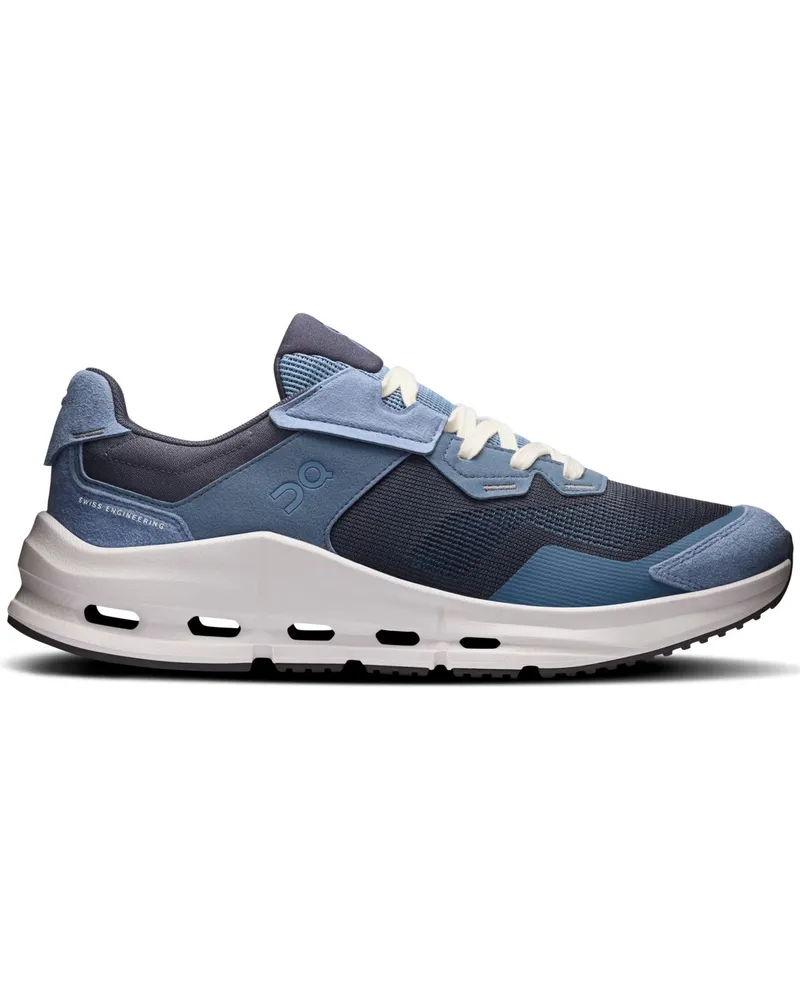 ON Ultraleichter Sneaker Cloudnova Rift aus Mesh und Kunstleder in Marine