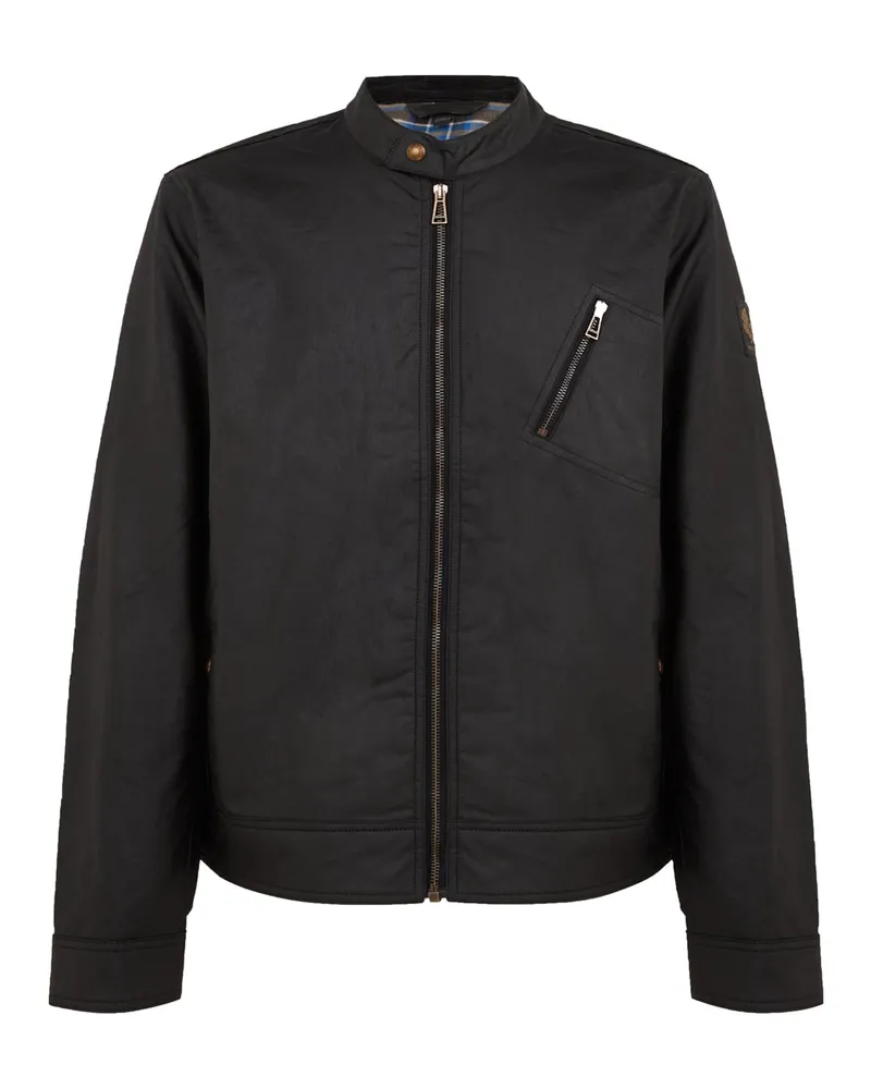 Belstaff Gewachste Biker-Jacke Sideline aus Café-Racer-Collection in Schwarz