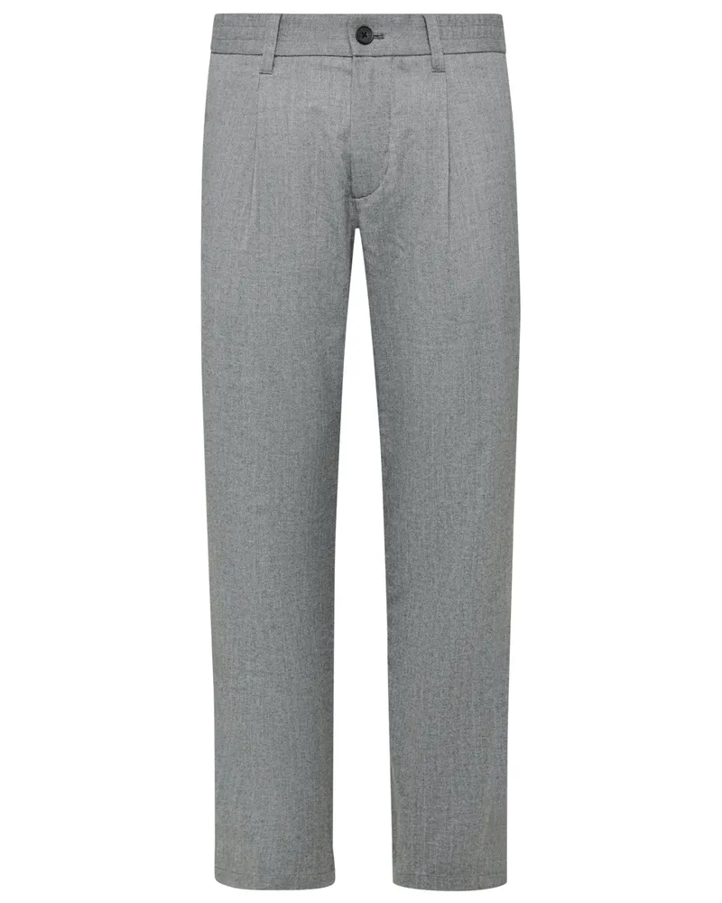 Marc O'Polo Chino Morot Jogger in Woll-Haptik, Tapered Fit in Grau