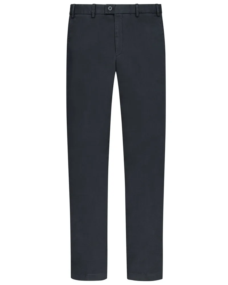 Hiltl Chino Parma mit Stretchanteil, Regular Fit in Marine