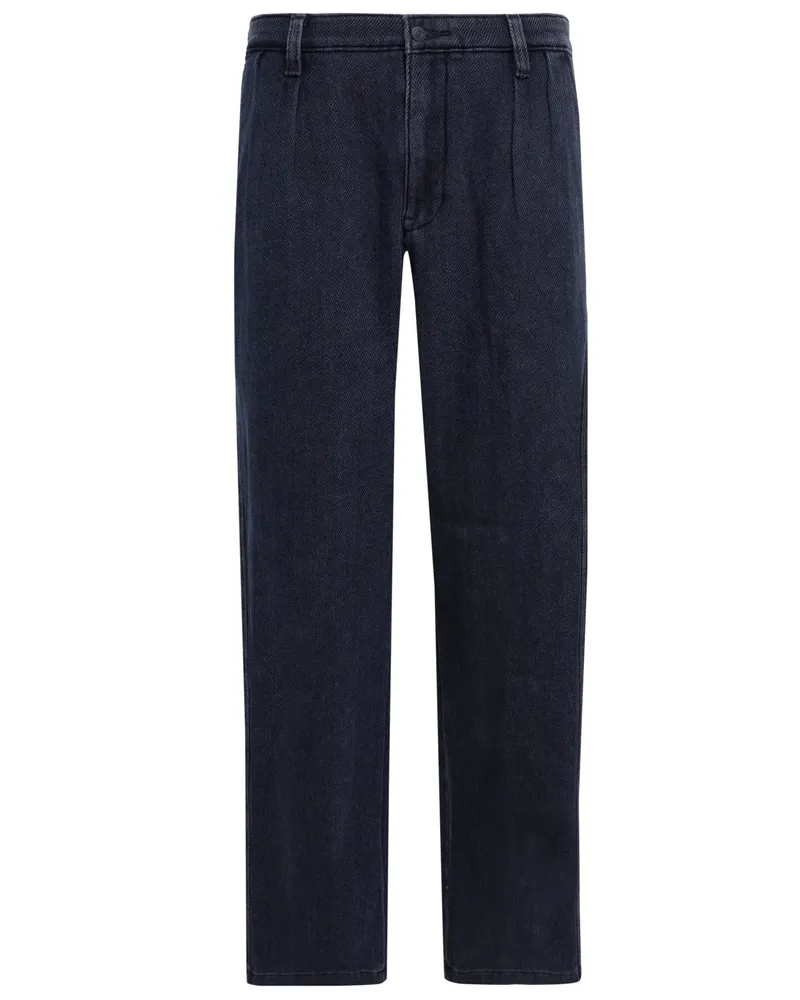 Levi's Denim-Chino Baggy Pleated Pants in Marine