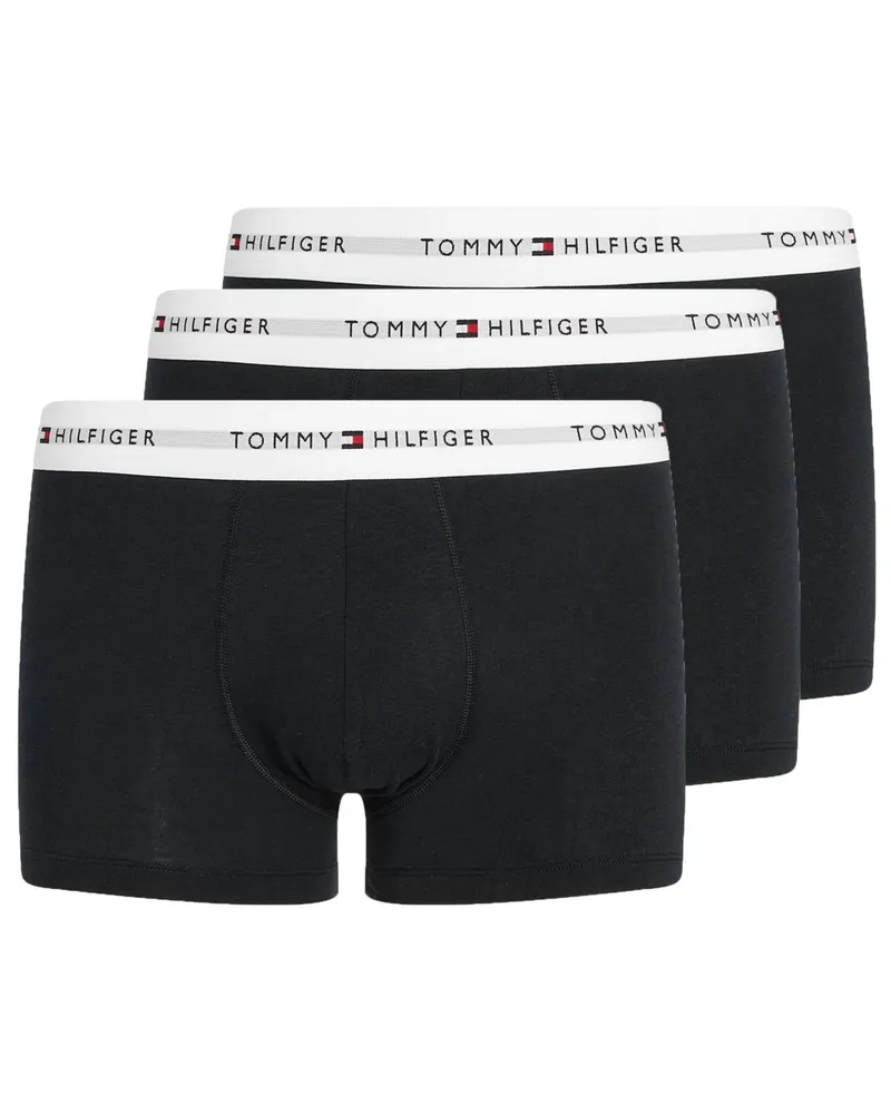 Tommy Hilfiger 3er Pack Boxer-Trunks mit Labelbund in Schwarz