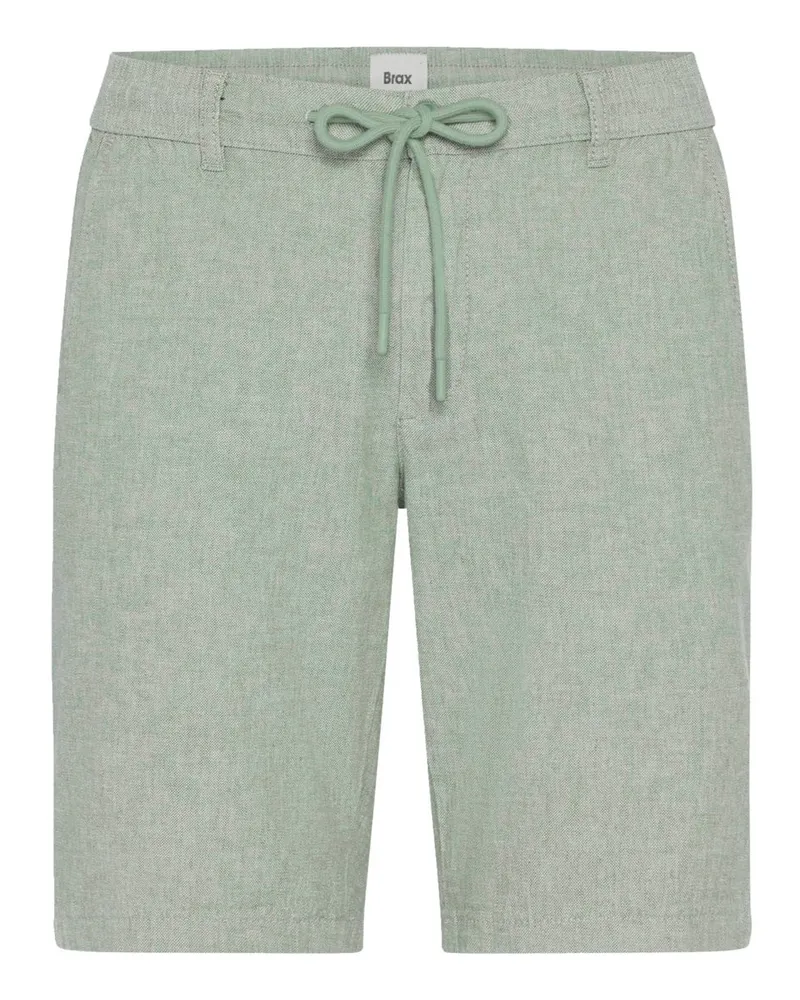 Brax Leichte Shorts Balu mit Leinen und Stretch, Modern Fit in Grün