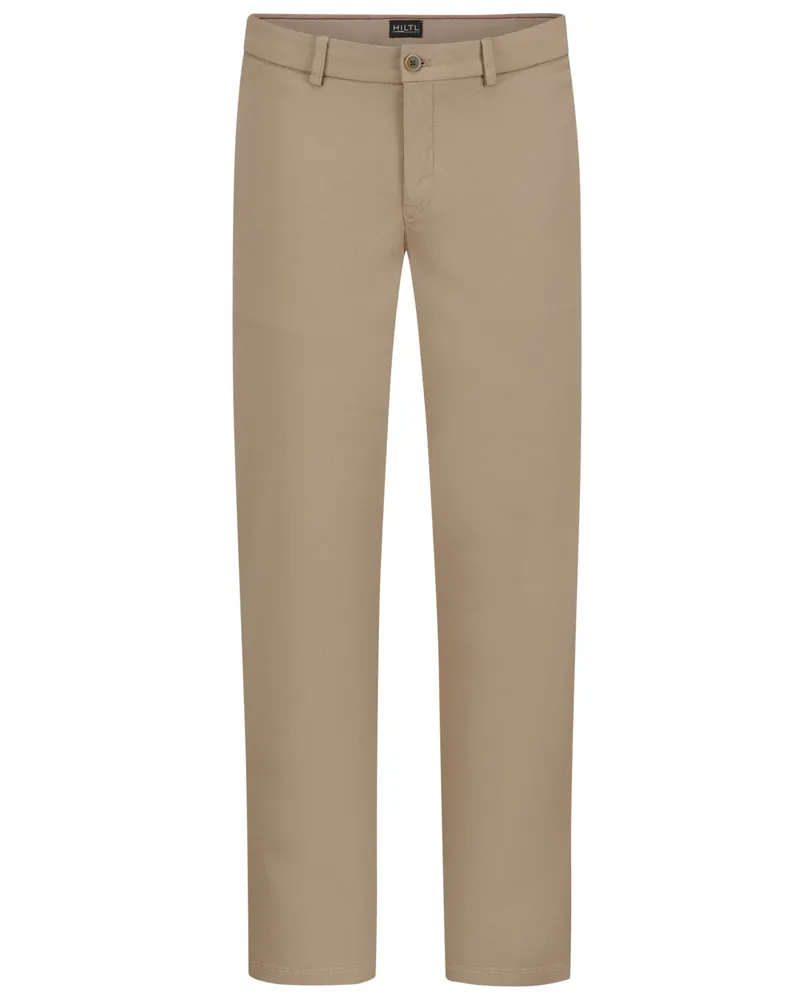 Hiltl Stretch-Chino Tamo aus ägyptischer Baumwolle in Sand
