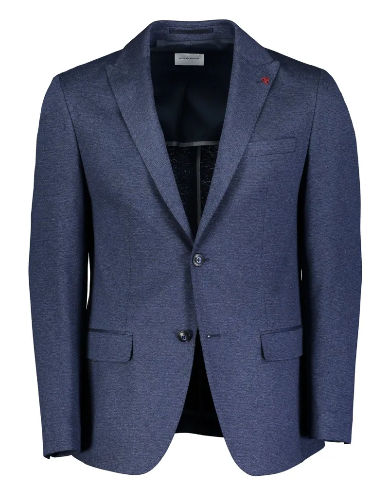 Roy Robson Teilgefüttertes Jerseysakko mit Stretchanteil, Slim Fit in Blau
