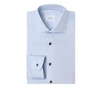 Unifarbenes Twill-Hemd mit Haifischkragen, Contemporary Fit in