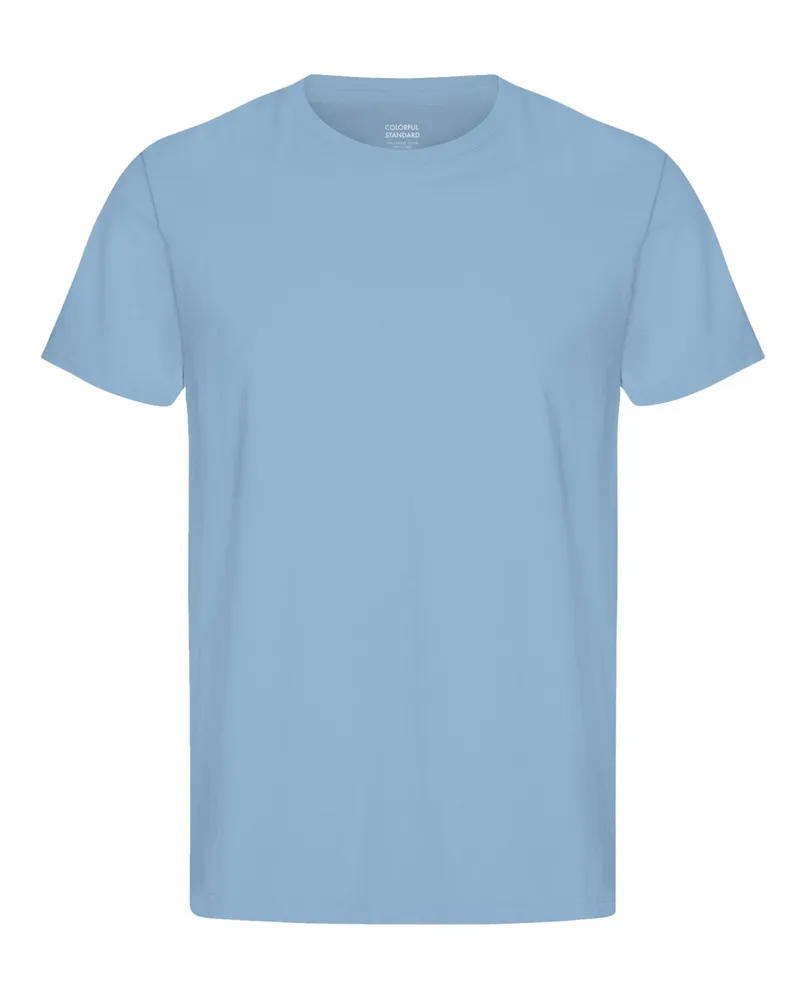 COLORFUL STANDARD T-Shirt aus softer vorgewaschener Bio-Baumwolle in Hellblau