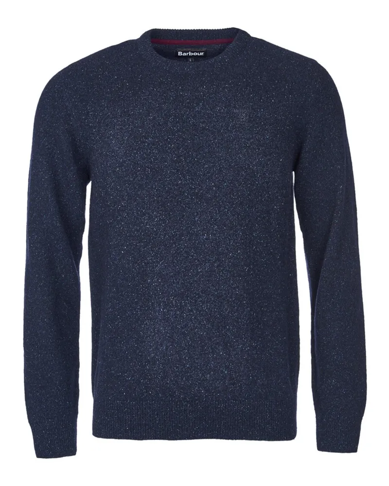 Barbour Weicher Pullover aus einem Wollmix mit Seide und O-Neck in Marine
