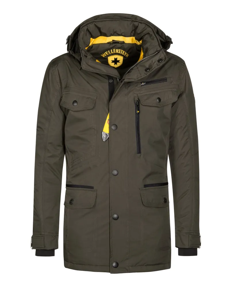 Wellensteyn Funktionsjacke Chester Winter mit Kapuze in Oliv