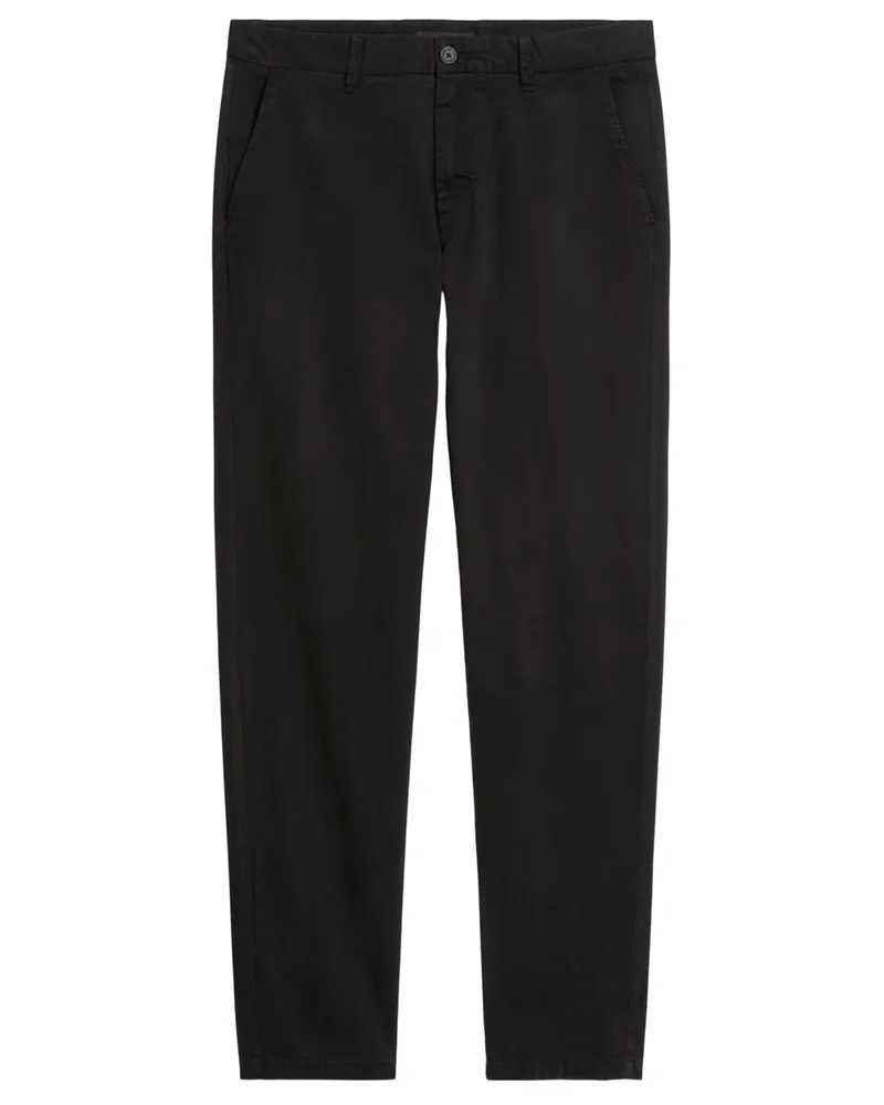Marc O'Polo Chino Osby aus Bio-Baumwolle und Stretch, Tapered Fit in Schwarz
