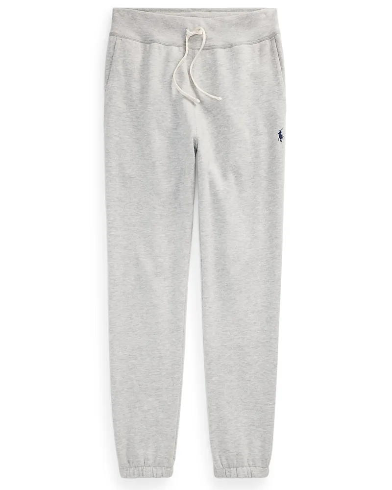 Ralph Lauren Sweatpants mit Dehnbund und Logo-Stickerei, Regular Fit in Grau