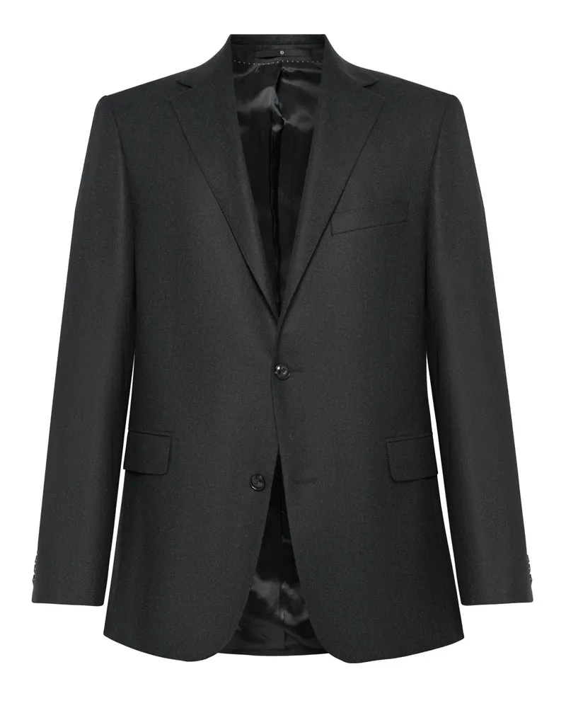 Dressler Sakko aus Schurwolle und Kaschmir, Relaxed Fit in Schwarz