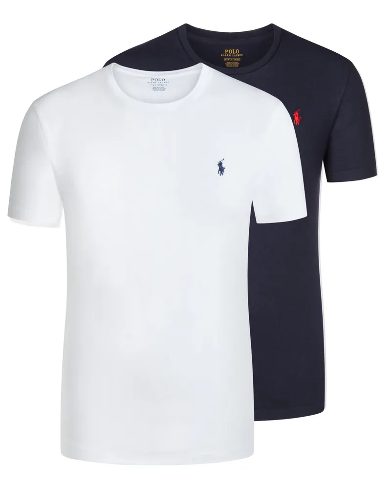 Ralph Lauren 2er Pack Geschenkbox: T-Shirts mit kleiner Poloreiter-Stickerei in Multicolor