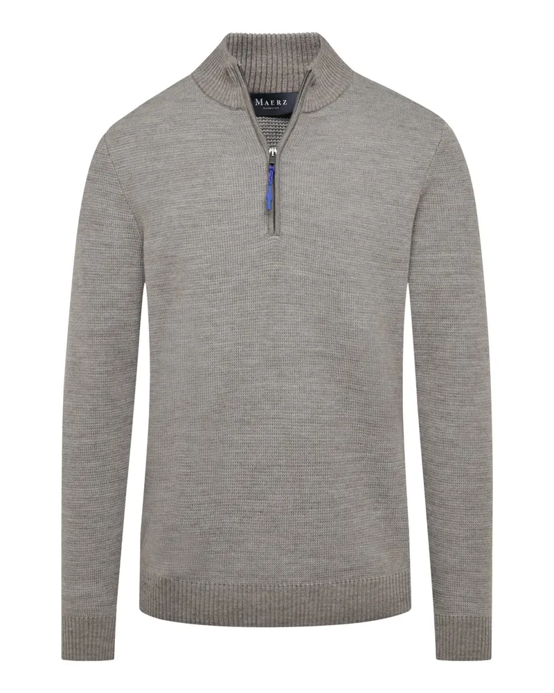 Maerz Troyer aus Baumwolle und Schurwolle in Beige