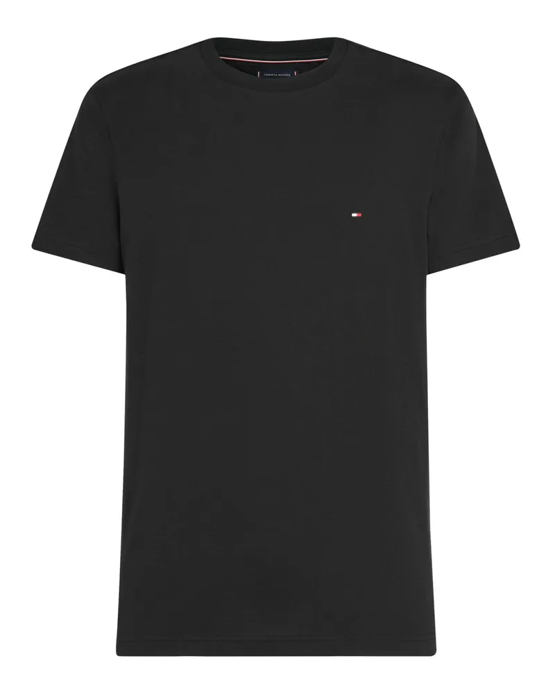 Tommy Hilfiger Softes T-Shirt, Regular Fit in Schwarz