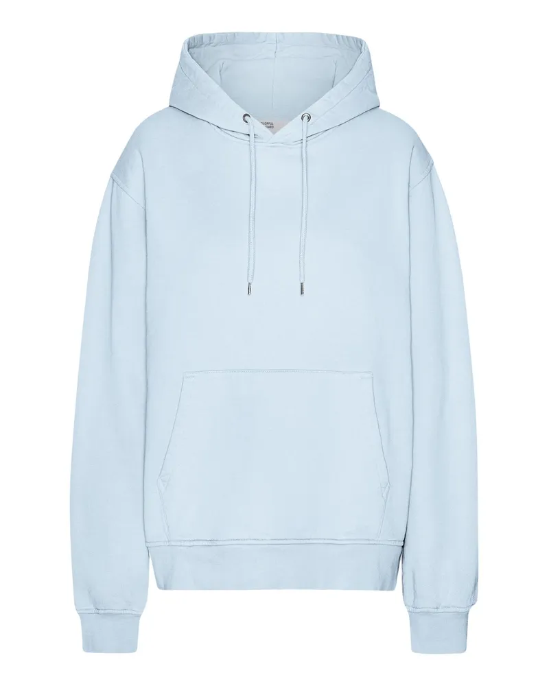 COLORFUL STANDARD Softer Hoodie aus Bio-Baumwolle in Washed-Optik in Hellblau