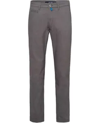 Pierre Cardin Chino Lyon mit filigranem Muster, Modern Tapered Fit Anthrazit