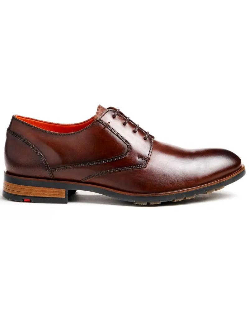 Lloyd Leichte Derby-Schuhe mit profilierter Flex-Sohle Cognac