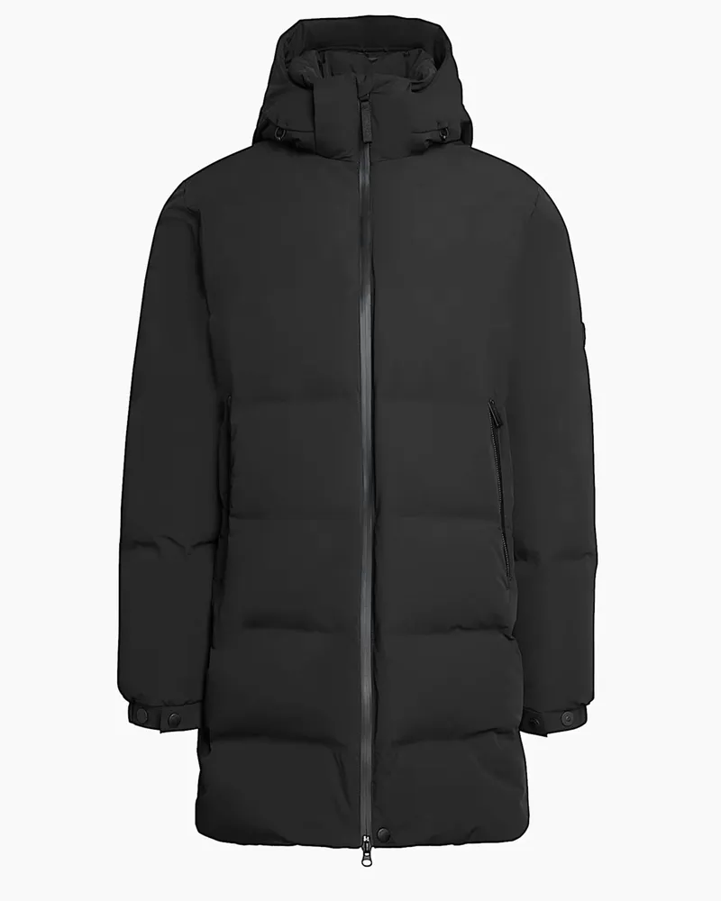 AlphaTauri Puffer Daunenparka aus funktionellem Stretch-Gewebe in Schwarz