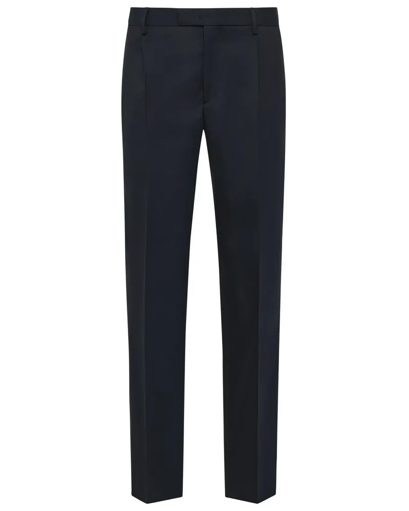 Briglia 1949 Bundfaltenhose MarguttaS aus einem Wollmix, Regular in Marine