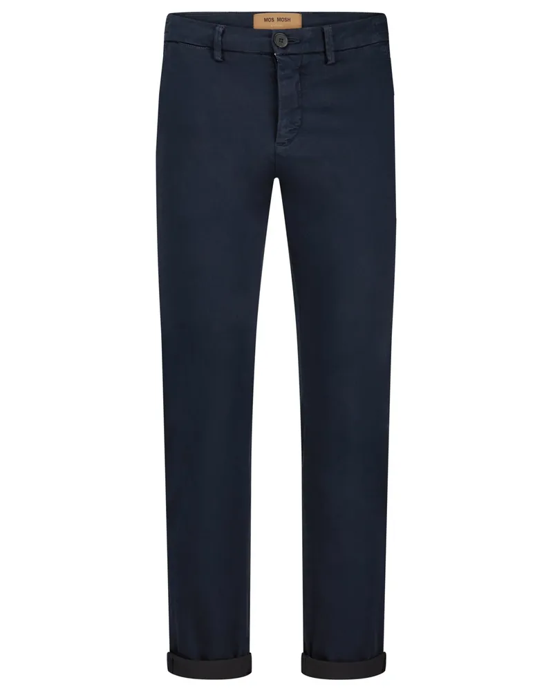 Mos Mosh Chino aus einem elastischem Baumwollgemisch in Marine