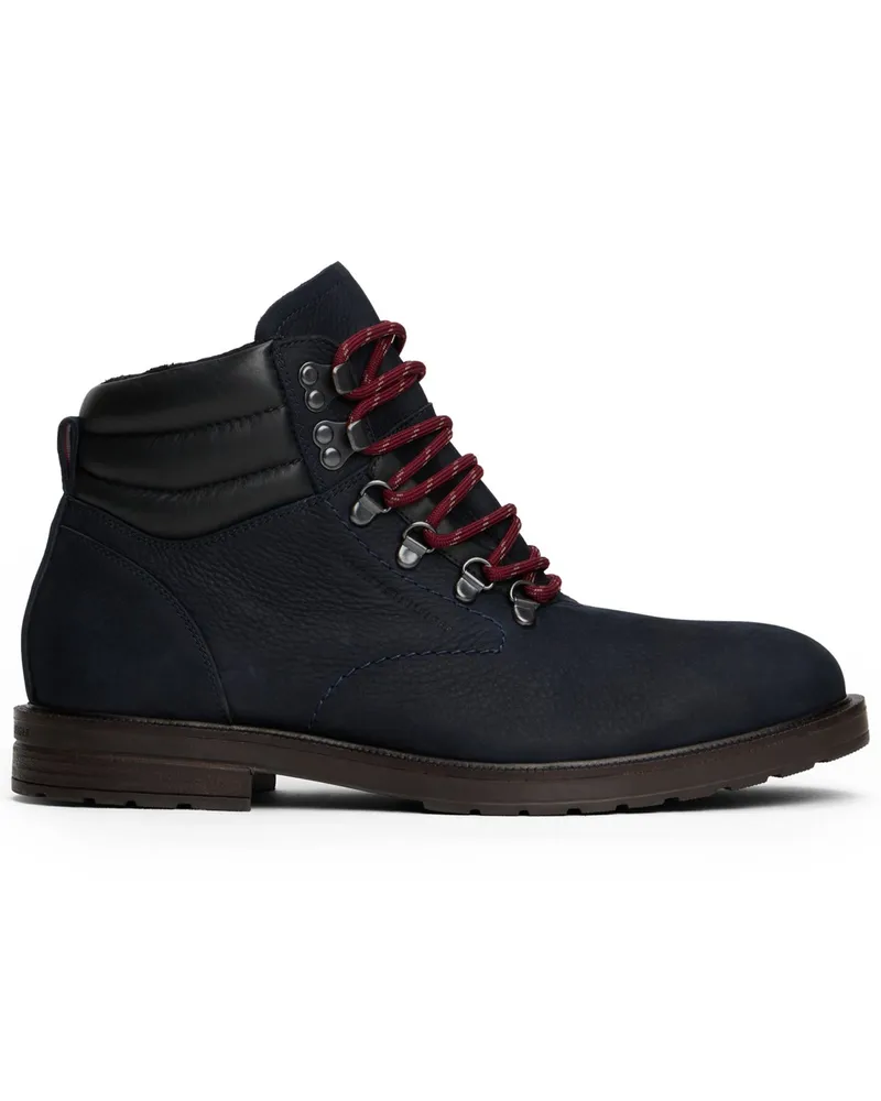 Tommy Hilfiger Stiefeletten aus Leder mit rutschhemmender Sohle in Marine