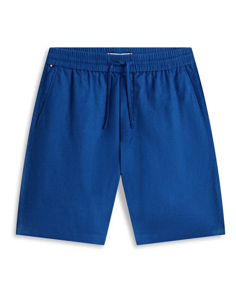 Tommy Hilfiger Sommerliche Shorts aus einem Leinenmischgewebe in Blau