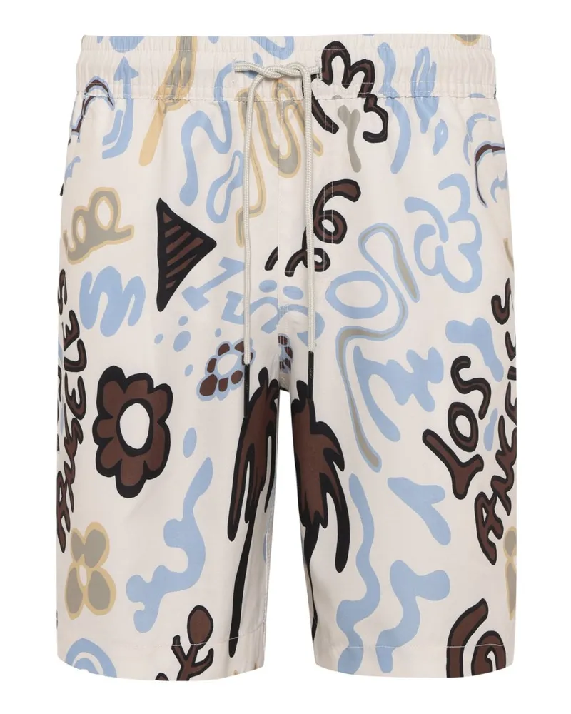 OAS Schnelltrocknende Badeshorts mit grafischem Print in Multicolor