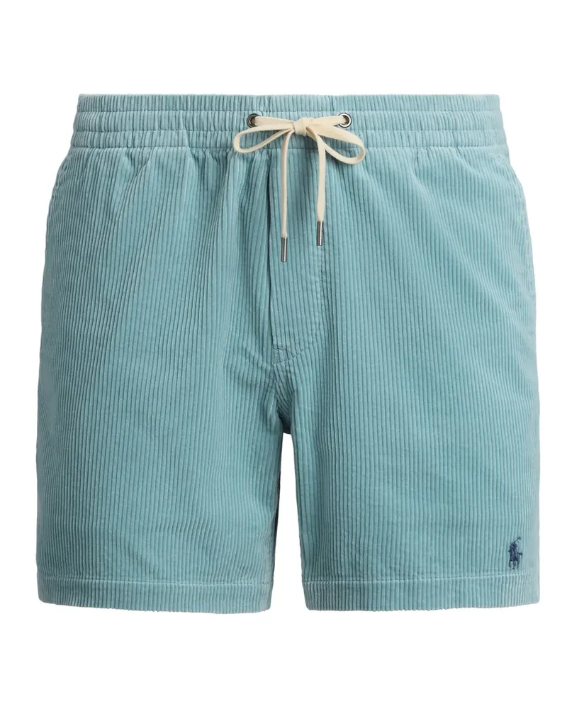 Ralph Lauren Cord-Bermudas Prepster mit kleiner Pony-Stickerei, Classic Fit in Türkis