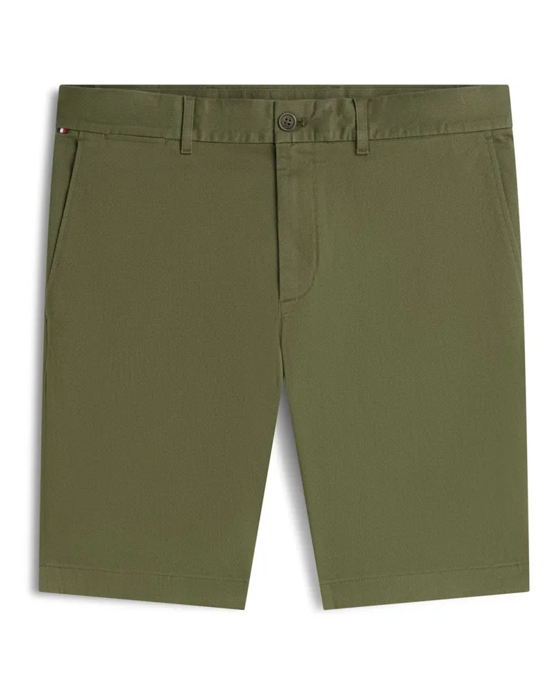 Tommy Hilfiger Bermudashorts Denton mit Stretch und Print-Struktur, Slim Fit in Oliv
