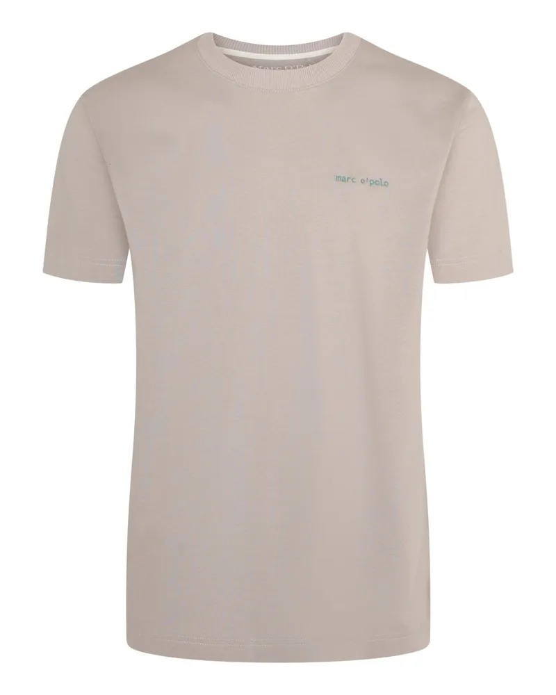 Marc O'Polo Jersey T-Shirt mit Print auf Rückenseite in Grau