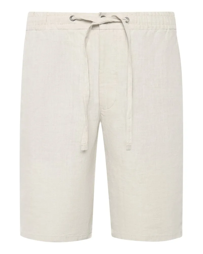 Tom Rusborg Sommerliche Leinenshorts mit Kordelzug in Beige