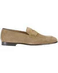 Doucal´s Handgefertigte Penny Loafer aus Veloursleder Dunkelbraun