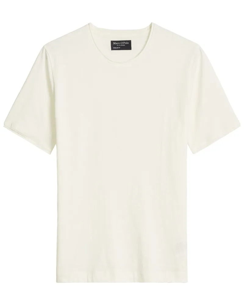 Marc O'Polo Leichtes T-Shirt aus Bio-Baumwolle, Regular Fit in Offwhite
