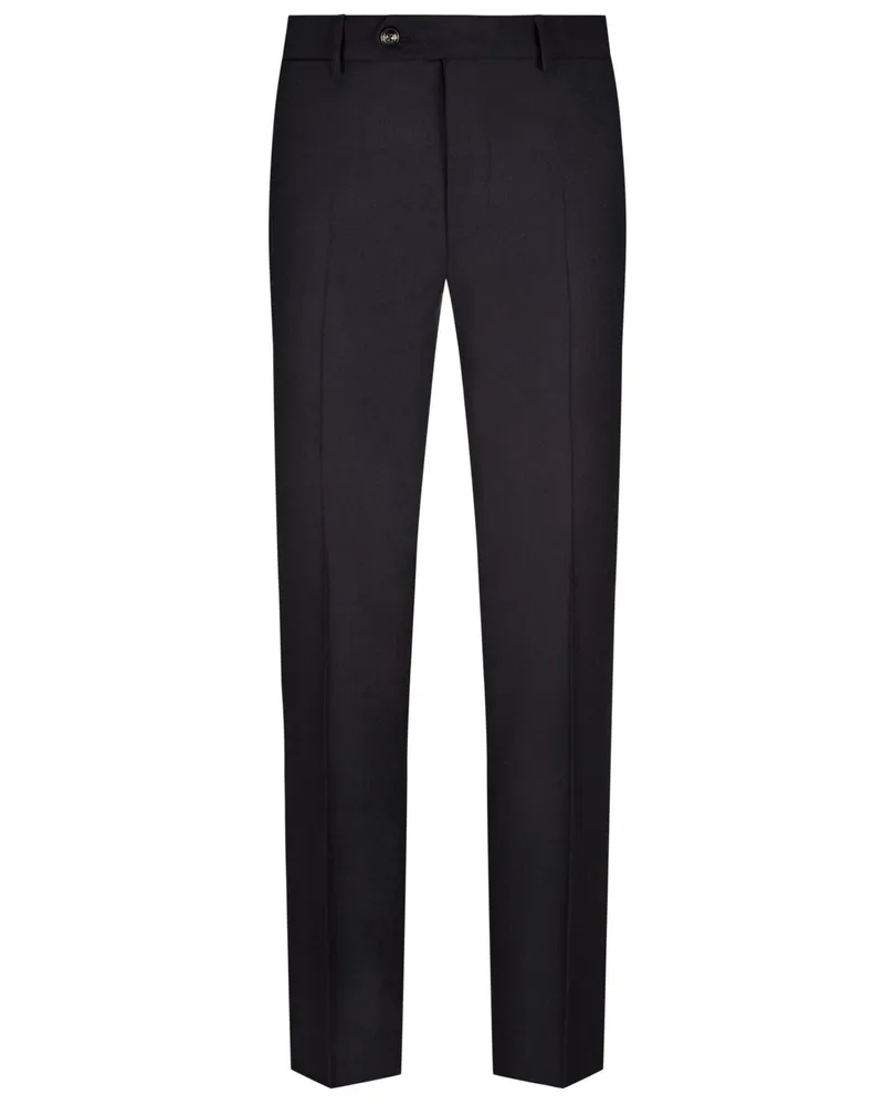 windsor. Anzughose aus softem Reda Flanell mit Stretch, Shaped Fit in Marine