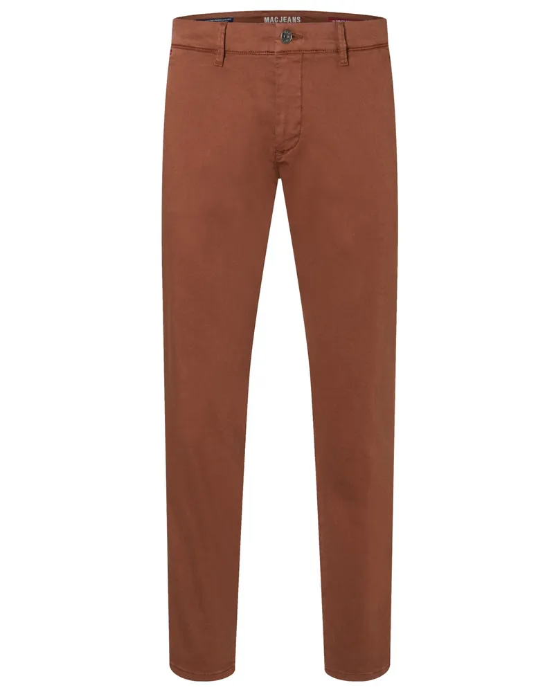 MAC Jeans Stretch-Chino Driver Pants, Regular Fit in Cognac