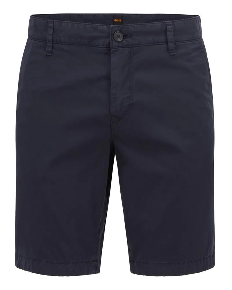 HUGO BOSS Bermuda mit Stretchanteil, Slim Fit Blau