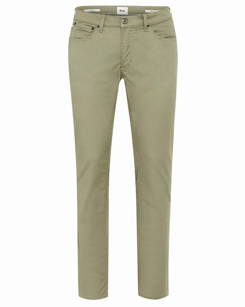 Brax 5-Pocket Hose Chuck mit Stretchanteil, Modern Fit in Oliv