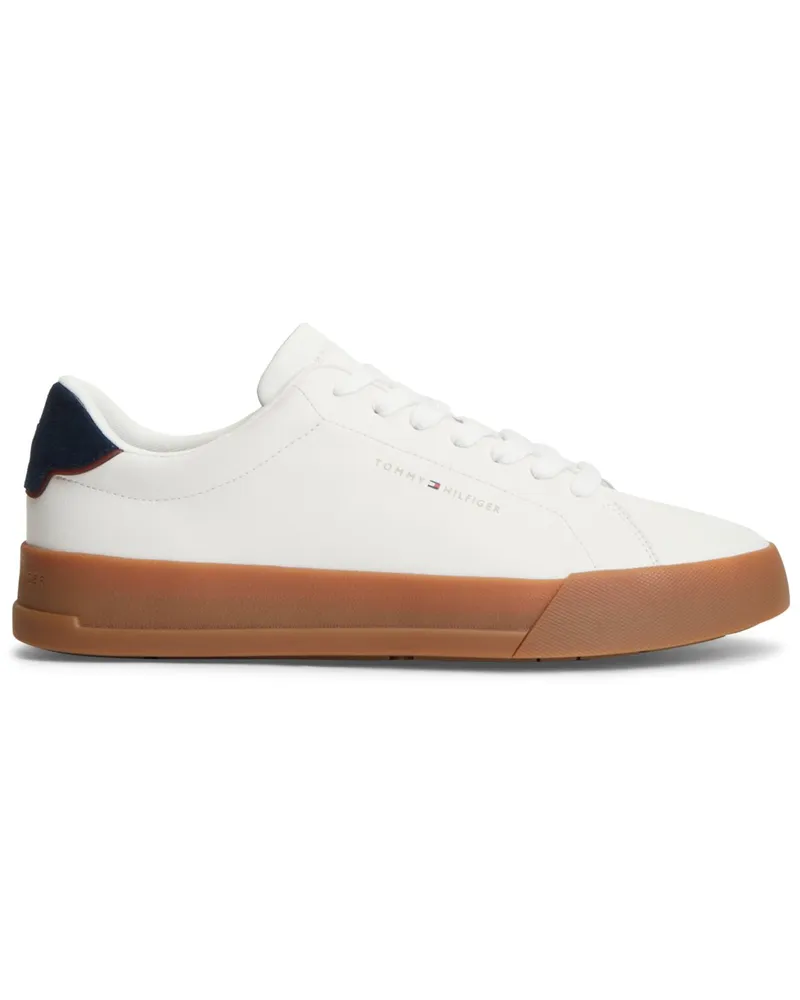 Tommy Hilfiger Low Top Allrounder-Sneaker mit Label-Schriftzug in Offwhite