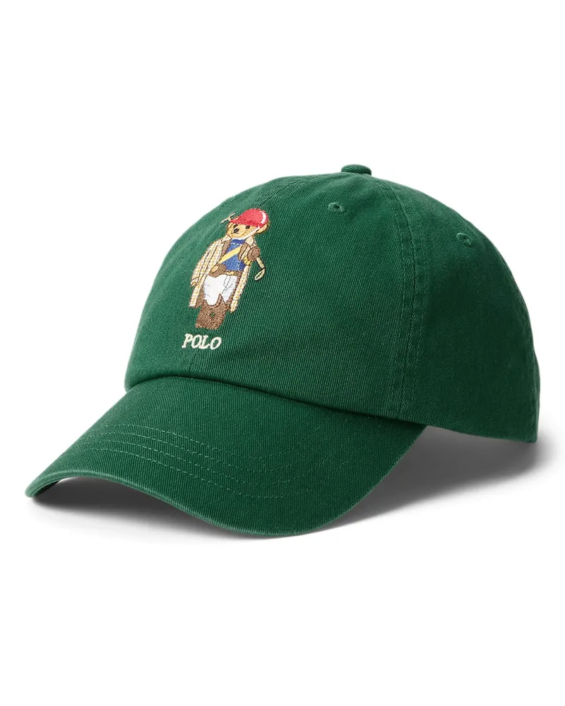 Ralph Lauren Cap aus Baumwolle mit Polo-Bear-Aufnäher in Tanne