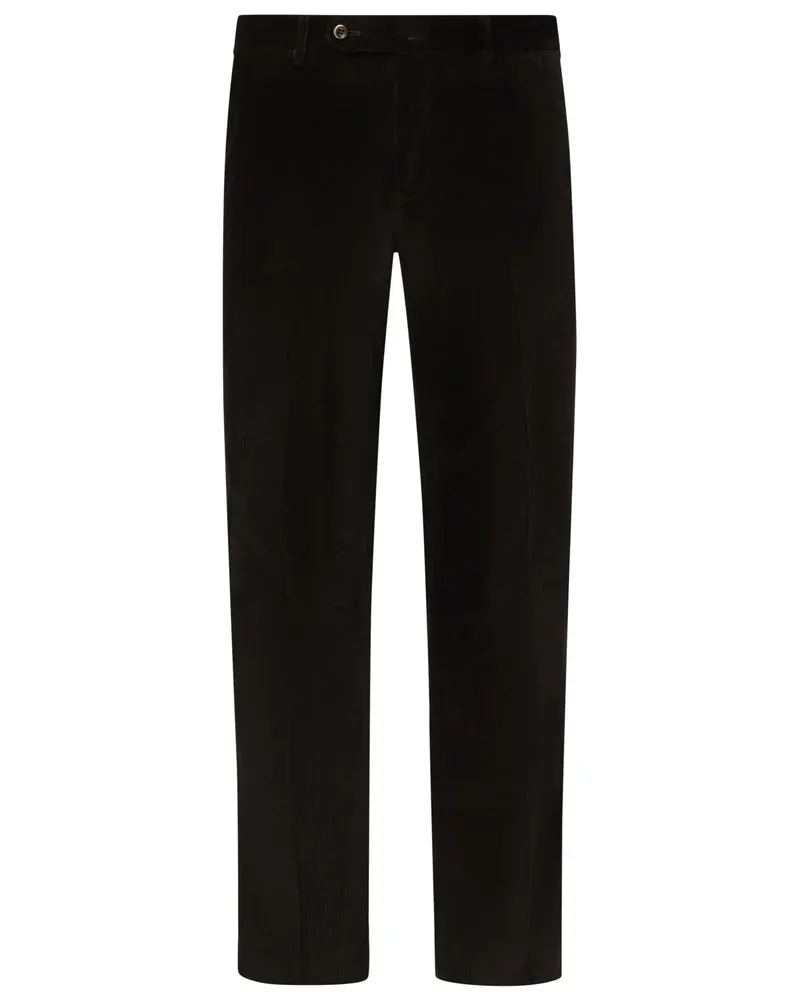PT TORINO Softe Cordhose mit Stretchanteil, Slim Fit in Dunkelbraun