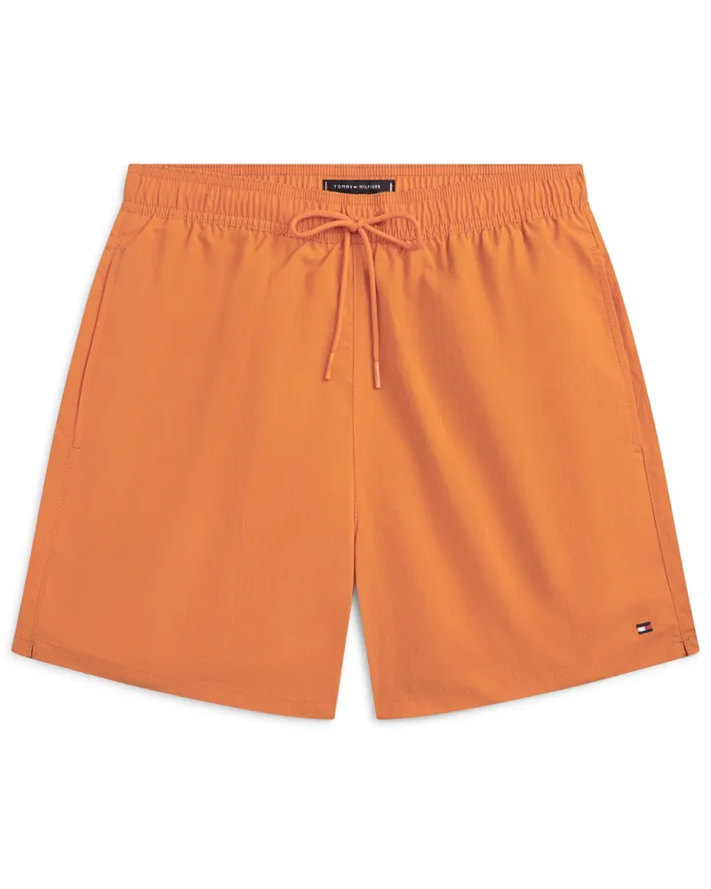 Tommy Hilfiger Badeshorts mit Logo-Stickerei, Regular Fit in Orange