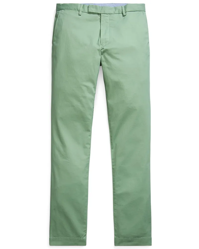 Ralph Lauren Glatte Stretch-Chino Greenwich, Slim Fit in Mint