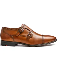 Lloyd Doppelmonk-Schuhe Mailand aus Glattleder Cognac