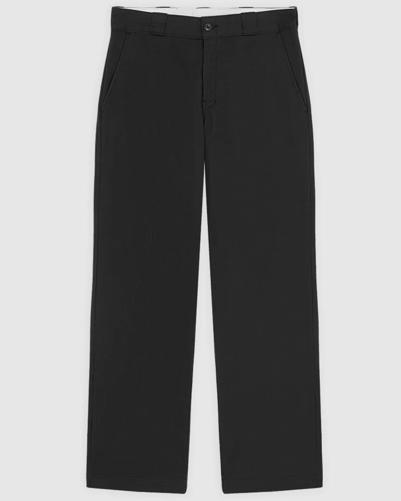 Dickies Worker-Pants aus Baumwoll-Twill, Regular Straight Fit in Schwarz