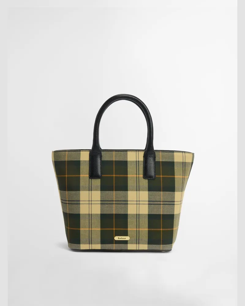 Barbour Tragetasche mit Karomuster in Schilf