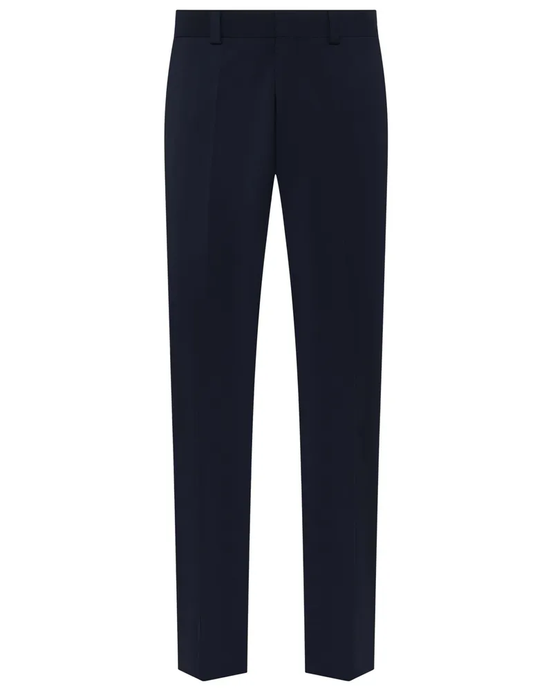 HUGO BOSS Anzughose aus einem Woll-Mix, Regular Fit in Marine